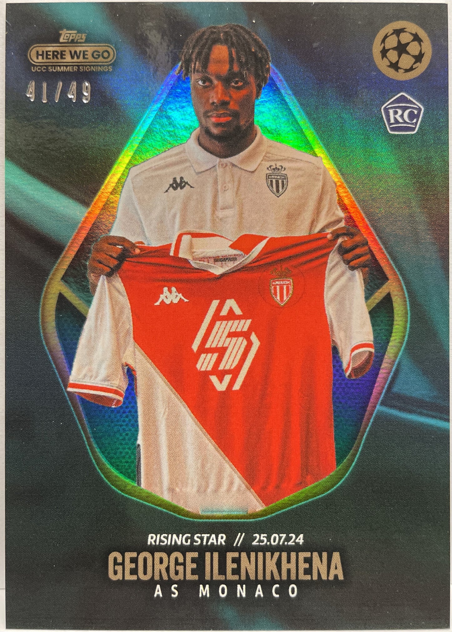 George Ilenikhena 41/49 Rookie Topps Fabrizio Romano Here We Go 2024