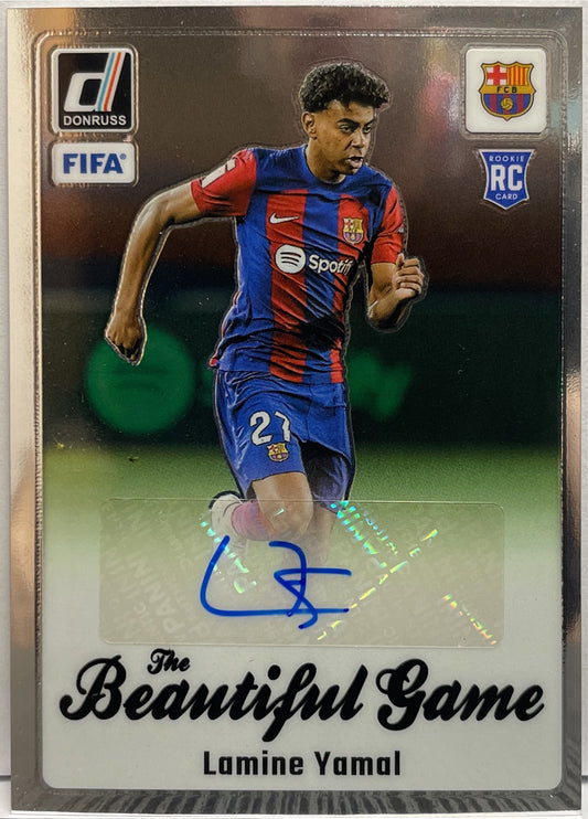 Lamine Yamal Rookie Autograph The Beautiful Name Panini Donruss Fifa 2023/24