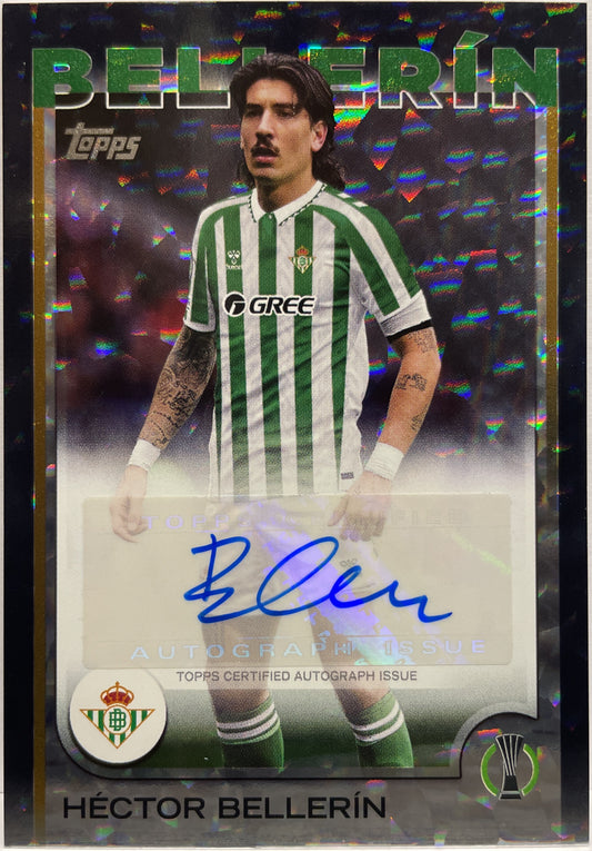 Hector Bellerin 9/10 Autograph Black Icy Topps UCC 2024/25