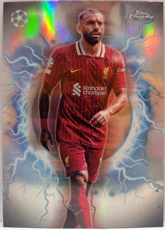 Mohamed Salah Circle Of Power Shockwave Topps Chrome UCC 2024/25