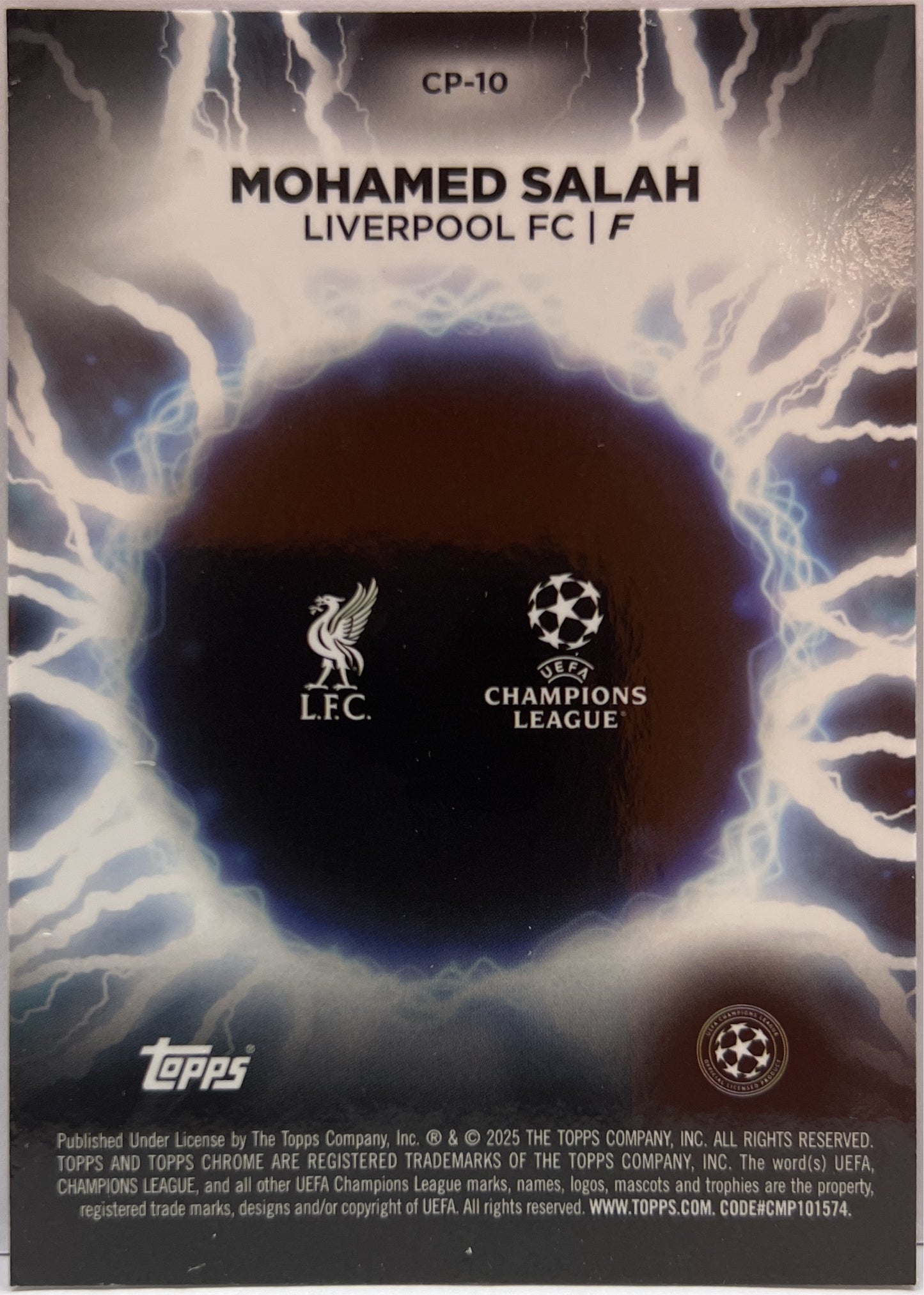 Mohamed Salah Circle Of Power Shockwave Topps Chrome UCC 2024/25