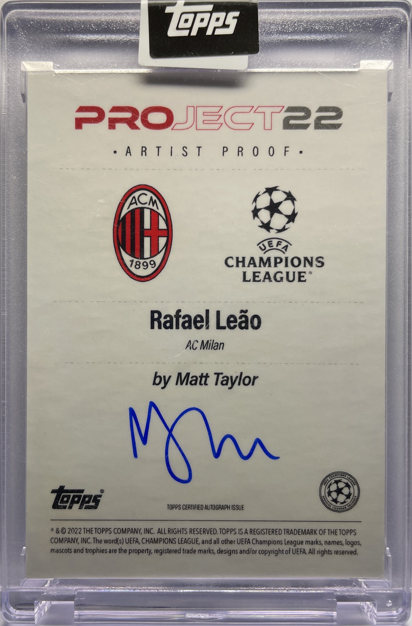 Rafael Leao 10/10 By Matt Taylor Autograph Project 22