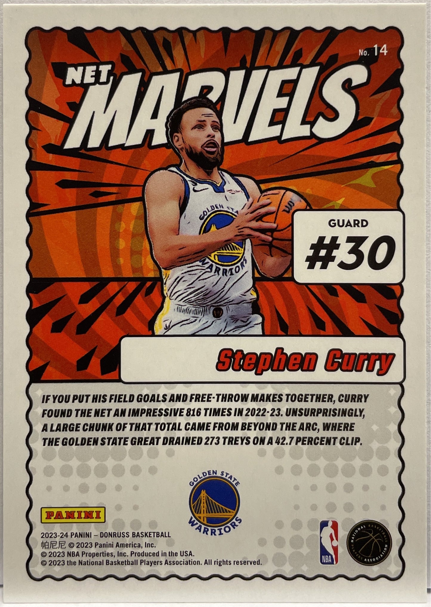 Stephen Curry Net Marvels Press Proof Purple Donruss Basketball NBA 2023/24