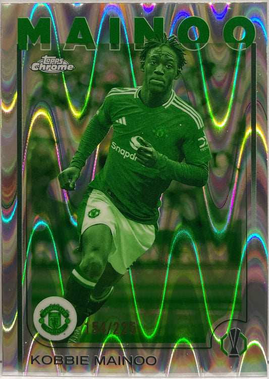 Kobbie Mainoo 154/225 Night Vision RayWave Topps Chrome UCC 2024/25
