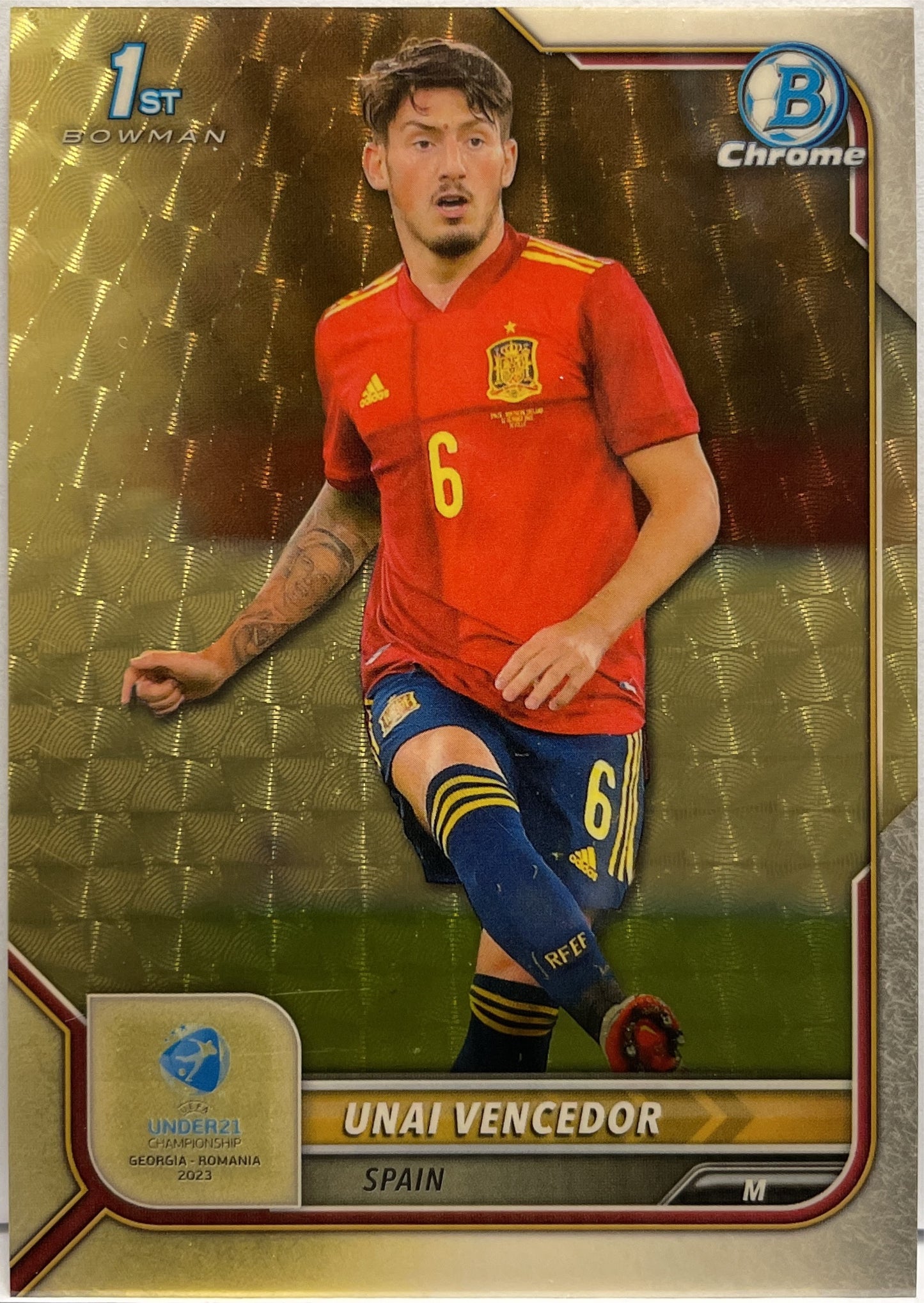 Unai Vencedor 1/1 Superfractor Topps Chrome Bowman Uefa Euro U21 2023