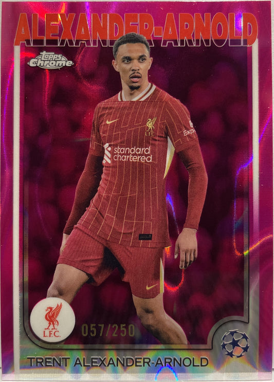 Trent Alexander Arnold 57/250 Pink Lava Topps Chrome UCC 2024/25