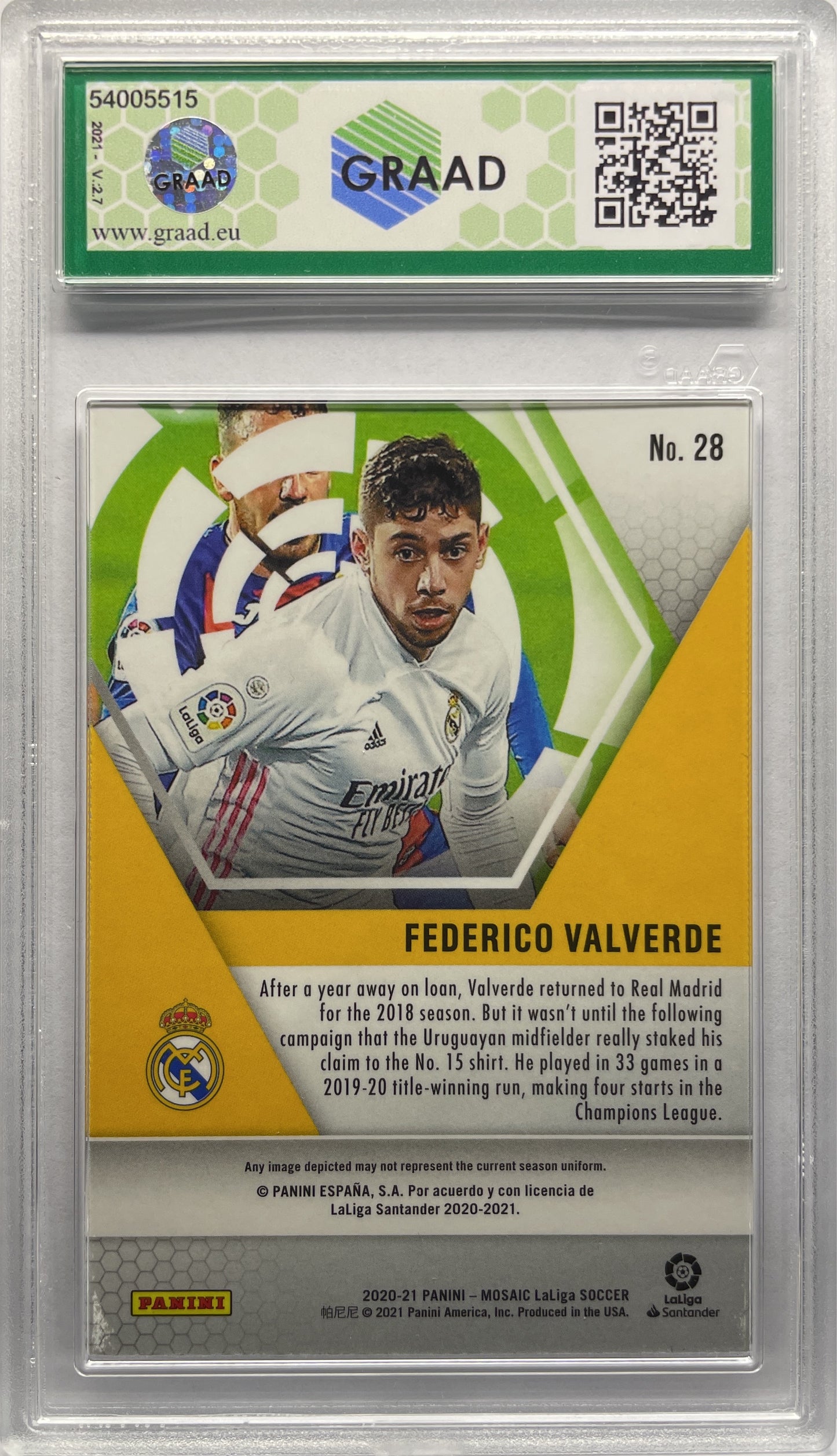 GRAAD 8 - Federico Valverde Rookie - Mosaic La Liga 2020/21