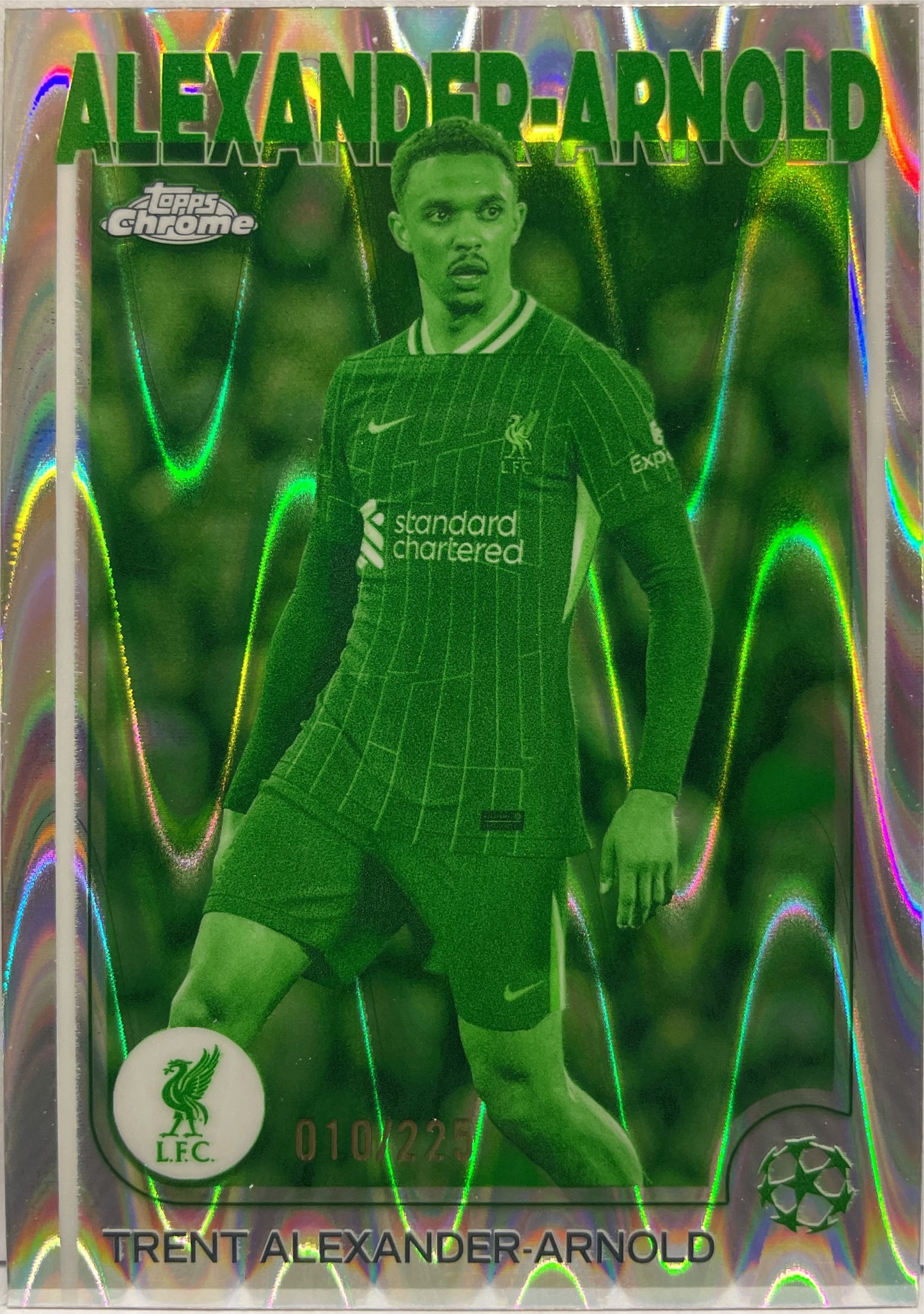 Trent Alexander Arnold 10/225 Night Vision RayWave Topps Chrome UCC 2024/25