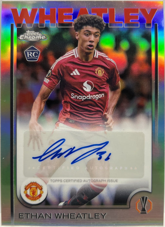 Ethan Wheatley Rookie Autograph Topps Chrome UCC 2024/25