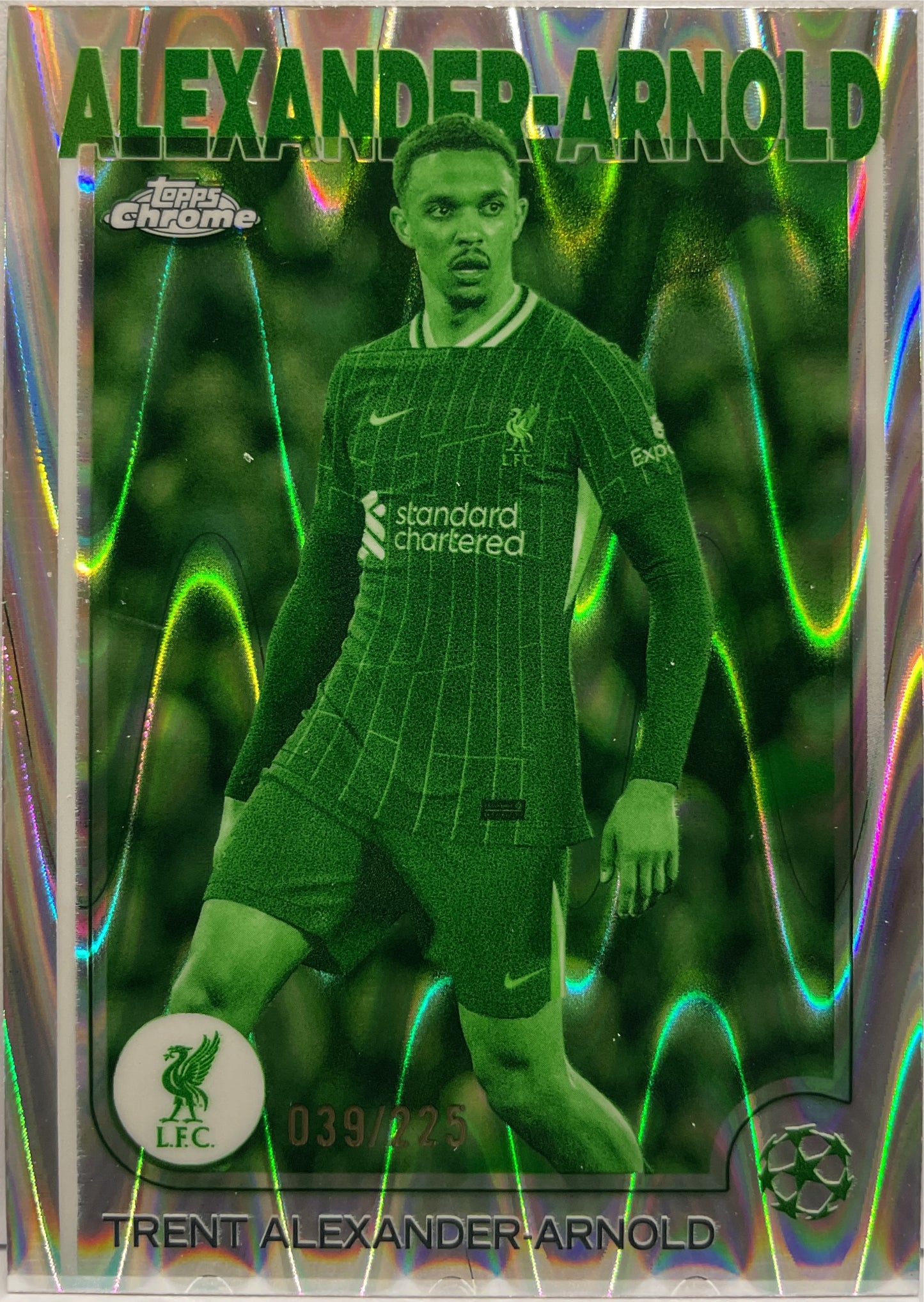 Trent Alexander Arnold 39/225 Night Vision RayWave Topps Chrome UCC 2024/25