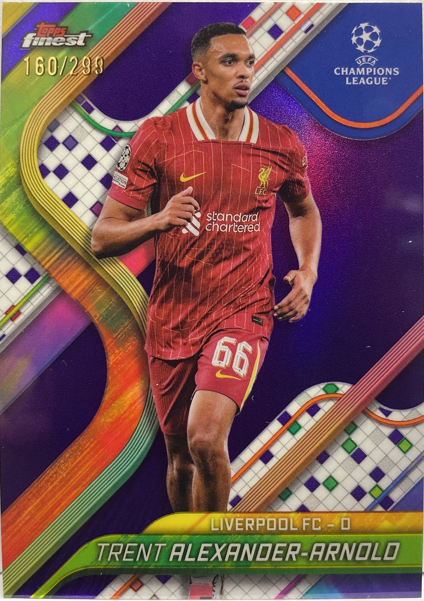 Trent Alexander Arnold 160/299 Purple Topps Finest UCC 2024/25