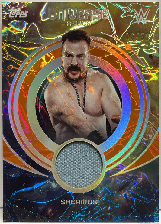 Sheamus 6/50 Patch Worn Relic Topps Universe WWE 2025