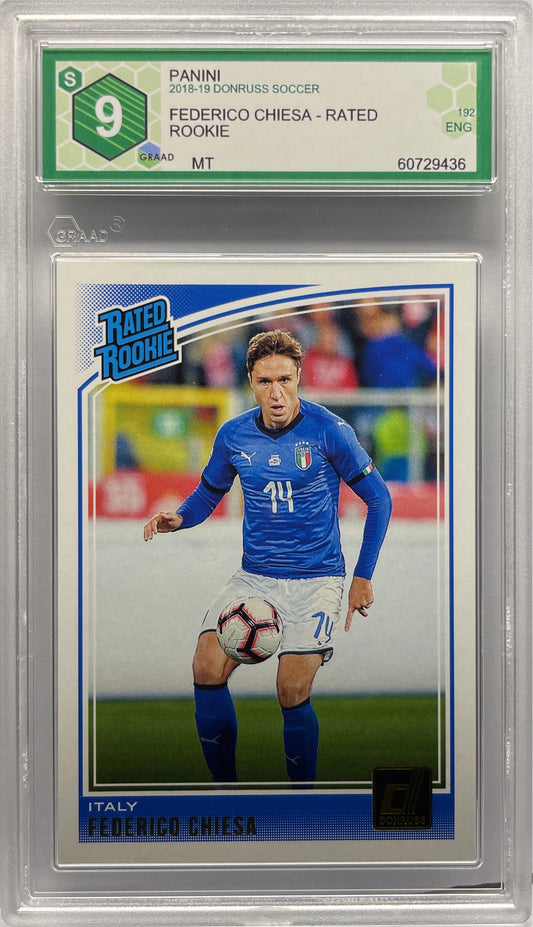 GRAAD 9 - Federico Chiesa Rated Rookie - Panini Donruss 2018/19