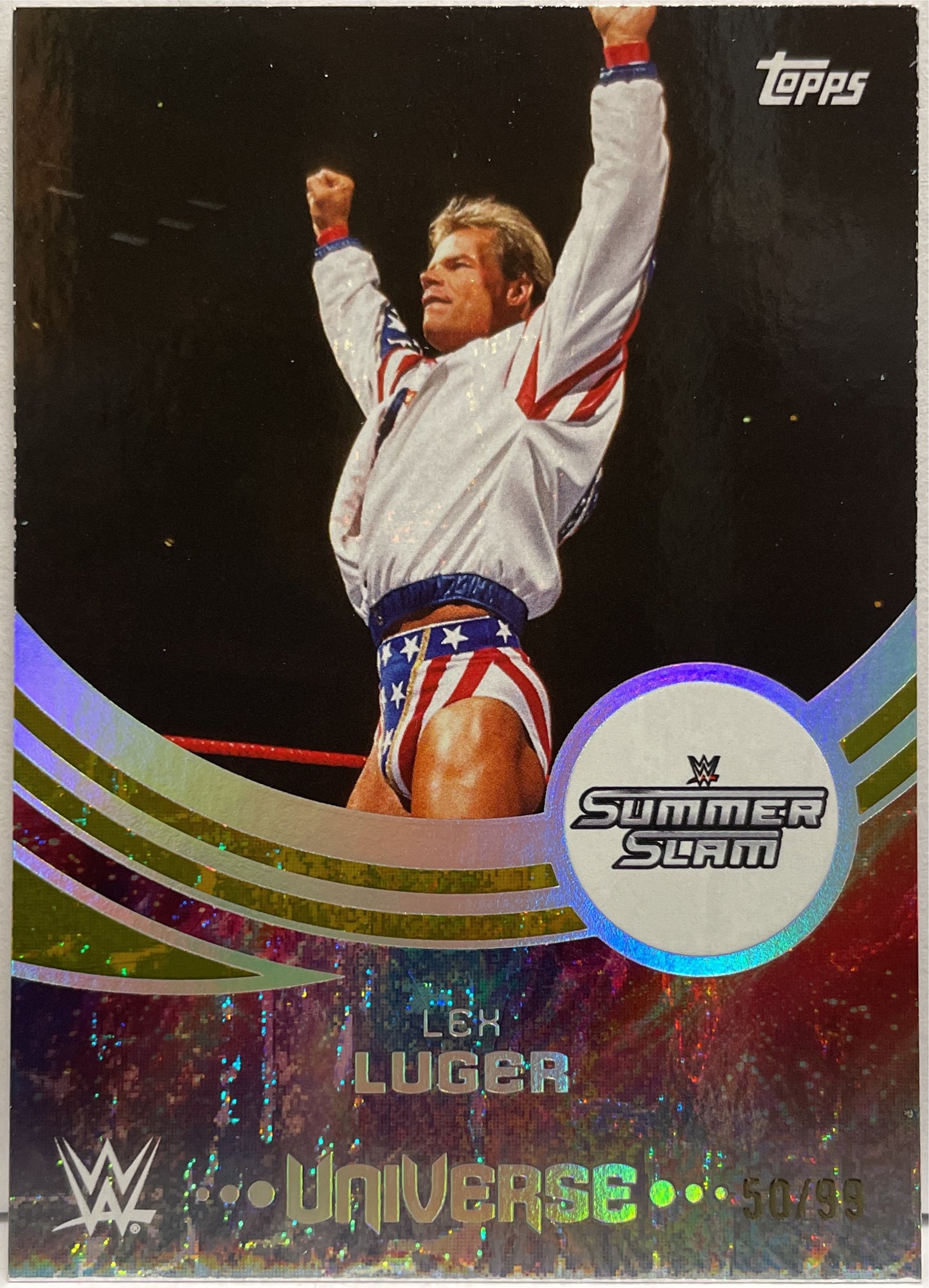 Lex Luger 50/99 Event Variation Summerslam Topps Universe WWE 2025