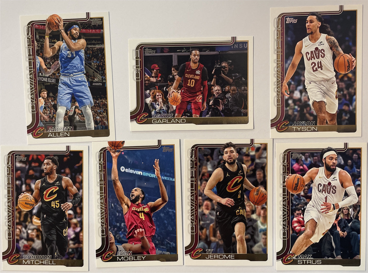 Cleveland Cavaliers 7x Set Topps NBA Basketball 2025/26