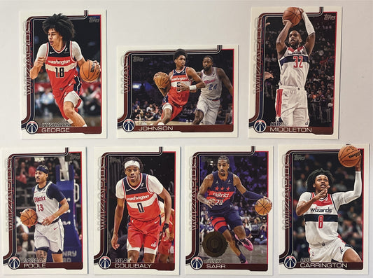 Washington Wizards 7x Set Topps NBA Basketball 2025/26
