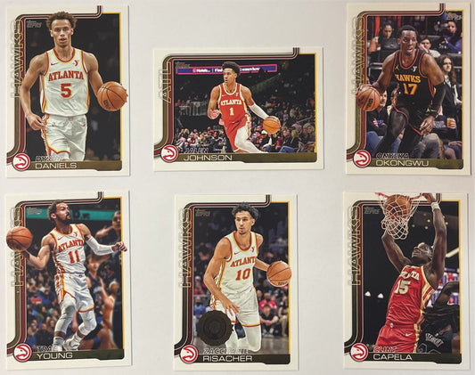 Atlanta Hawks 6x Set Topps NBA Basketball 2025/26