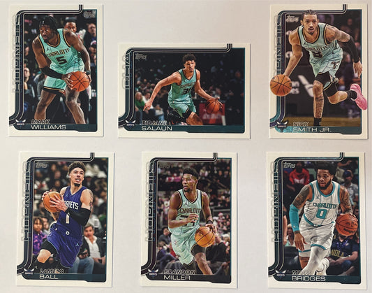 Charlotte Hornets 6x Set Topps NBA Basketball 2025/26