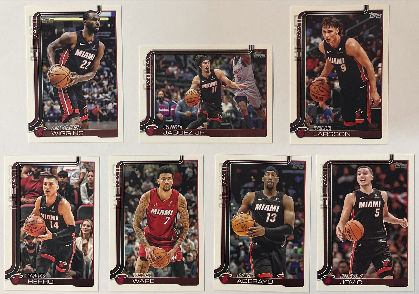 Miami Heat 7x Set Topps NBA Basketball 2025/26