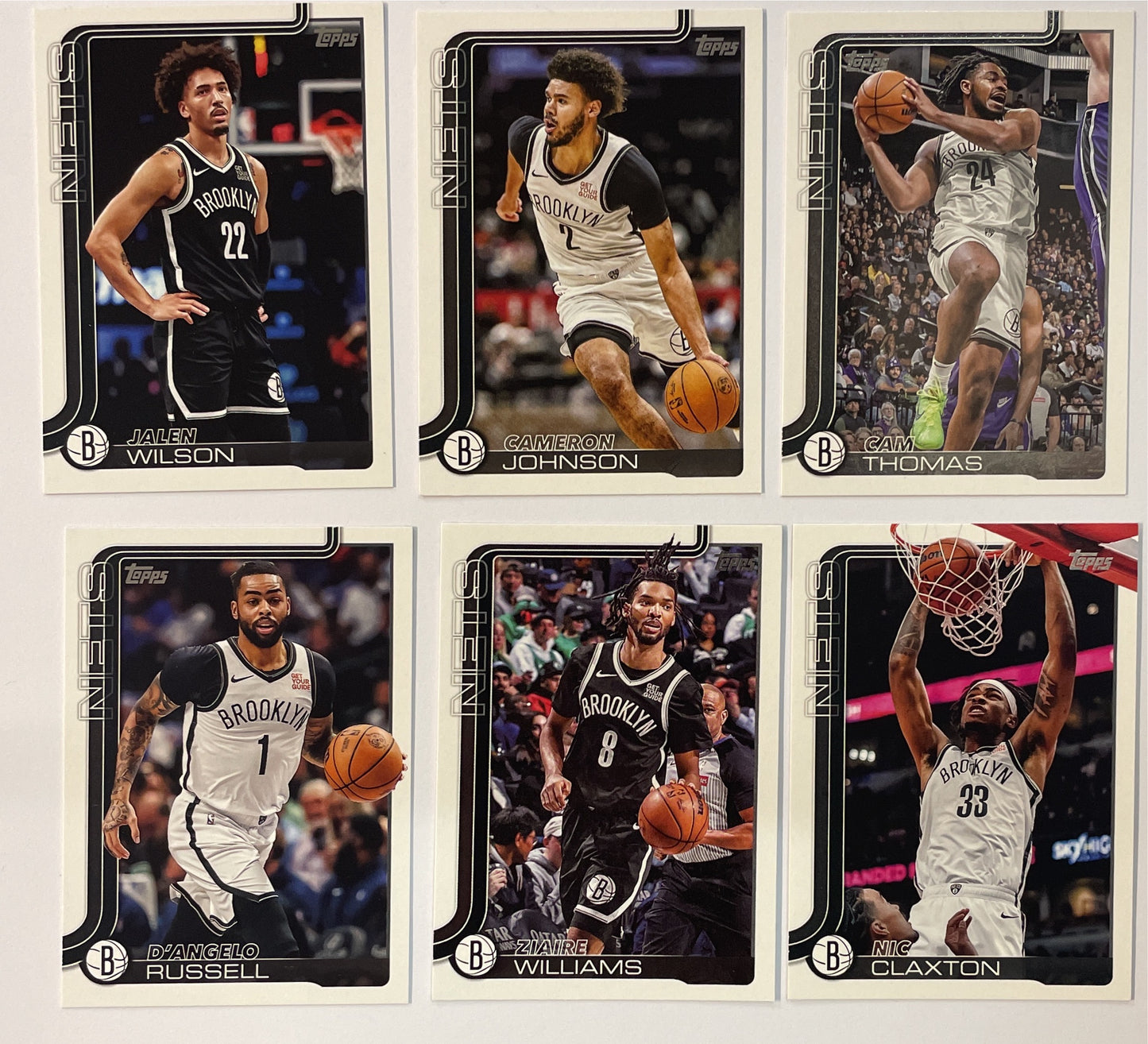 Broklyn Nets 6x Set Topps NBA Basketball 2025/26