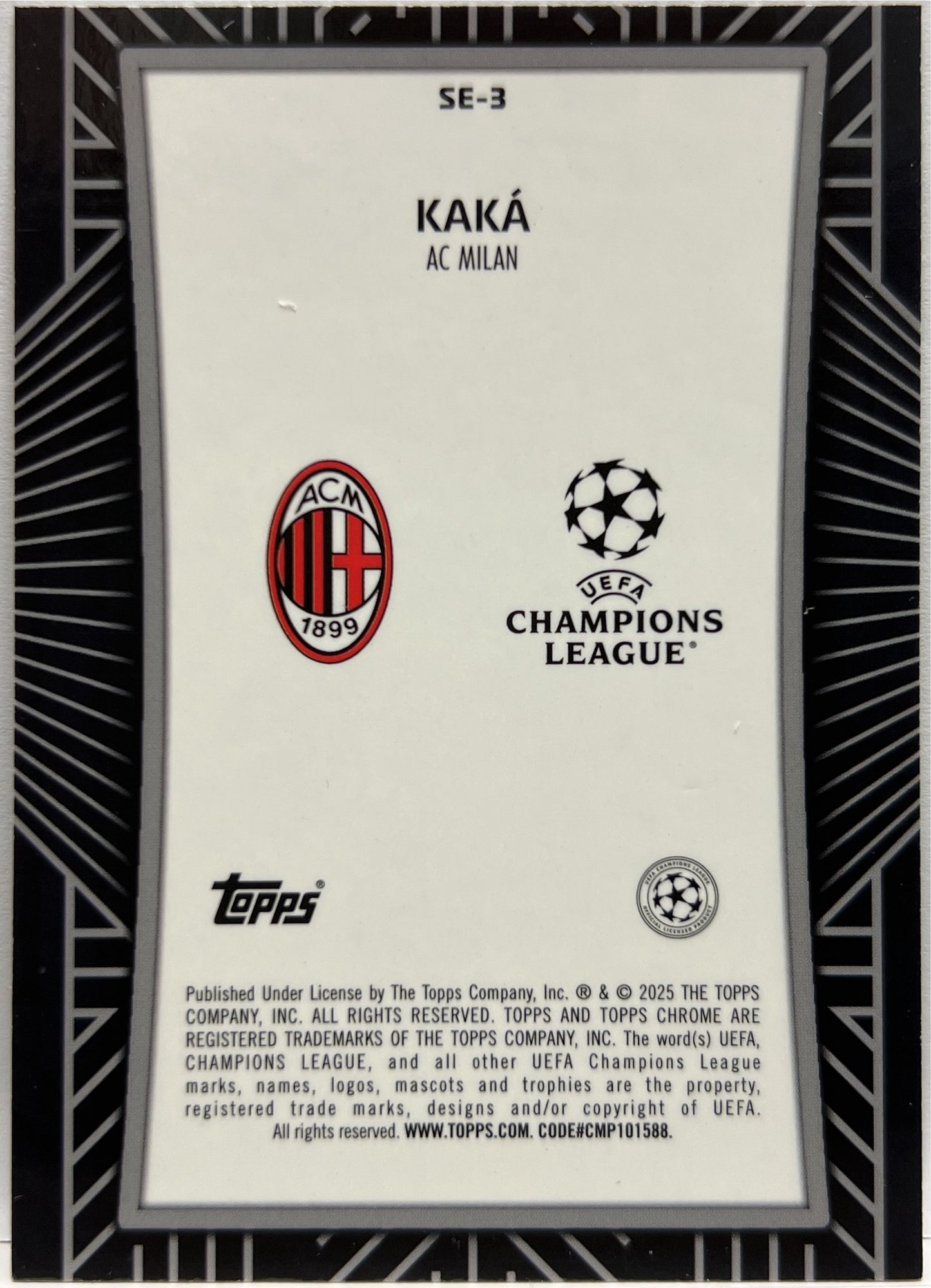 Kaka Shadow Etch Topps Chrome UCC 2024/25
