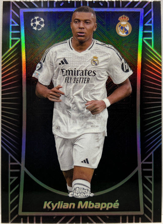 Kylian Mbappe Shadow Etch Topps Chrome UCC 2024/25