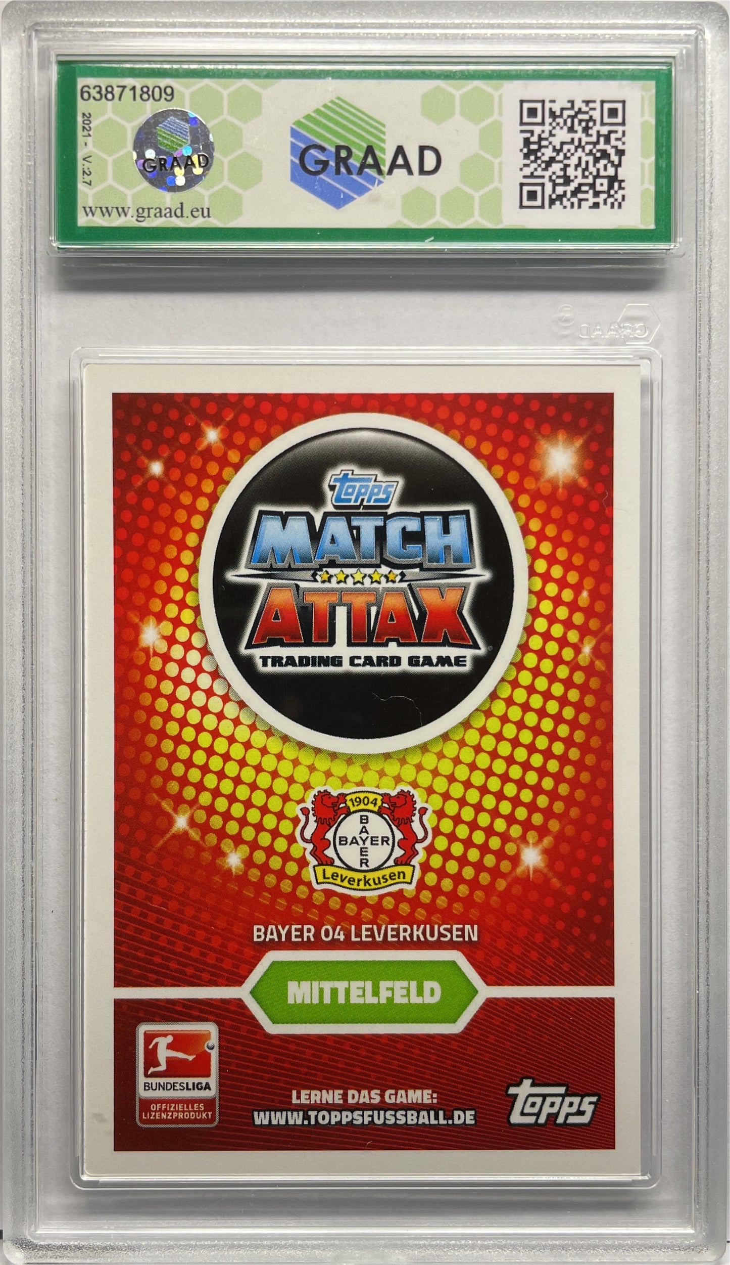 GRAAD 9 - Kai Havertz Rookie - Topps Match Attax UCL 2016/17