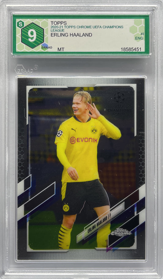 GRAAD 9 - Erling Haaland - Topps Chrome UCL 2020/21