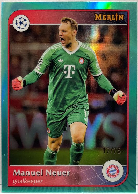 Manuel Neuer 17/75 Aqua Topps Merlin UCC 2024/25