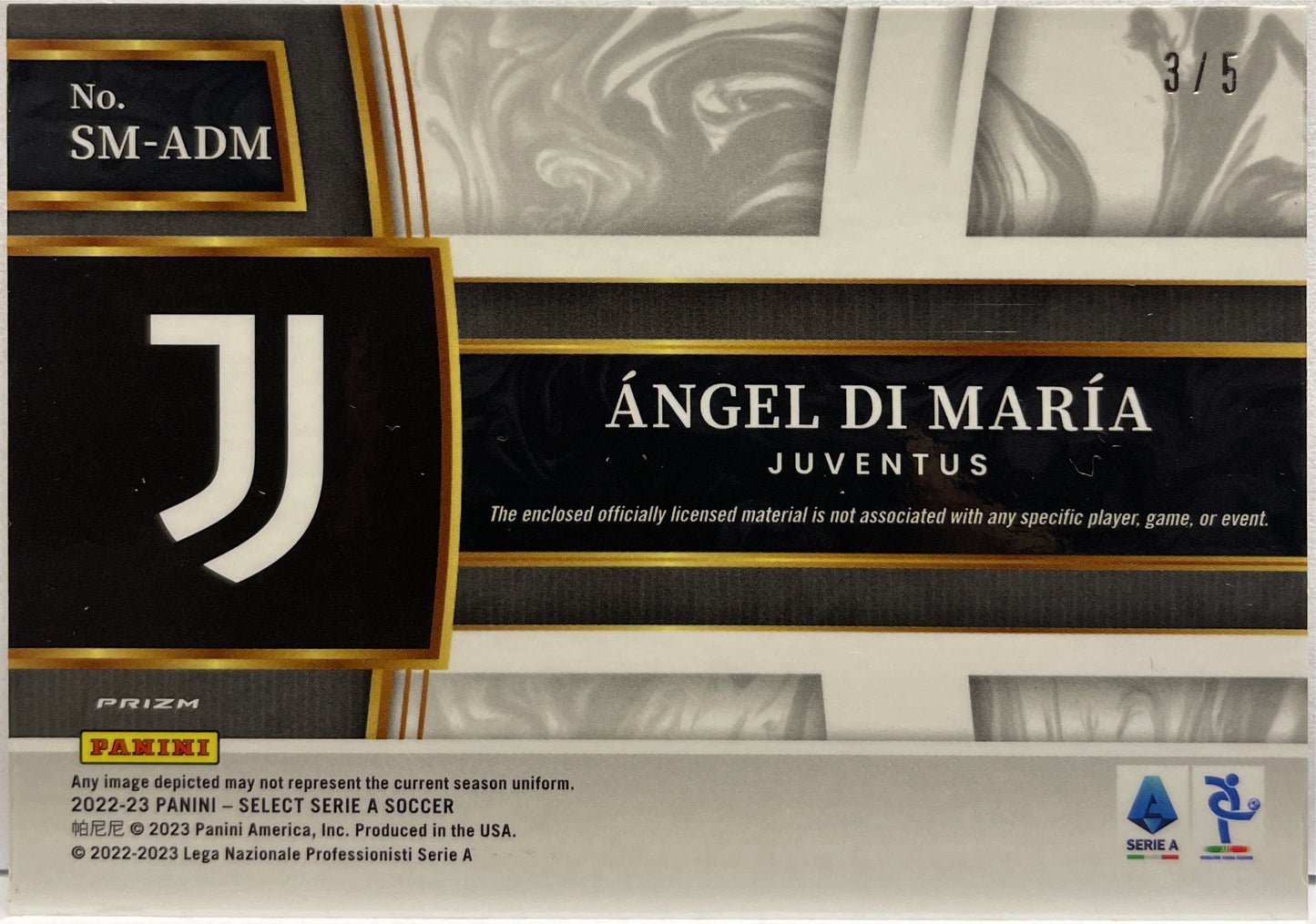 Angel Di Maria 3/5 Patch Select Serie A 2022/23