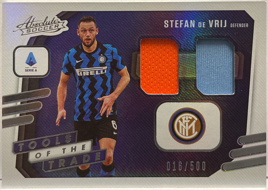 Stefan De Vrij 16/500 Patch Worn Tools Of The Trade Panini Chronicles Absolute 2020/21