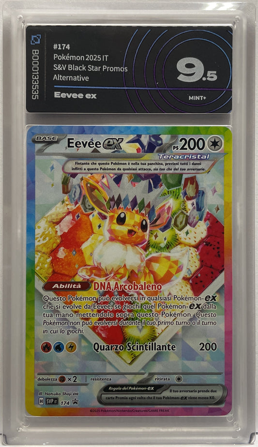 Eevee EX 174 Promo Pokemon Svp It 2025 Ai Grading 9.5