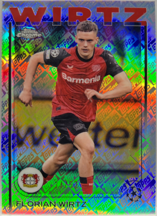 Florian Wirtz 34/52 Toppsfractor Topps Chrome UCC 2024/25