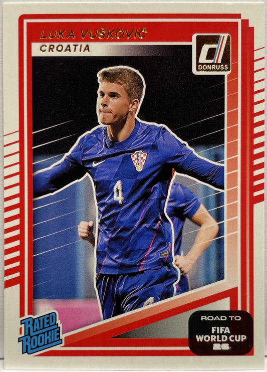 Luka Vuskovic Rated Rookie Panini Donruss Fifa 2025/26
