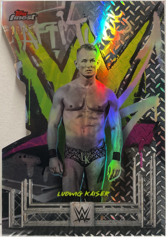 Ludwig Kaiser 16/25 Die Cut Topps Finest WWE 2025