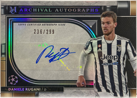 Daniele Rugani 236/299 Autograph Archivial Topps Museum 2021/22