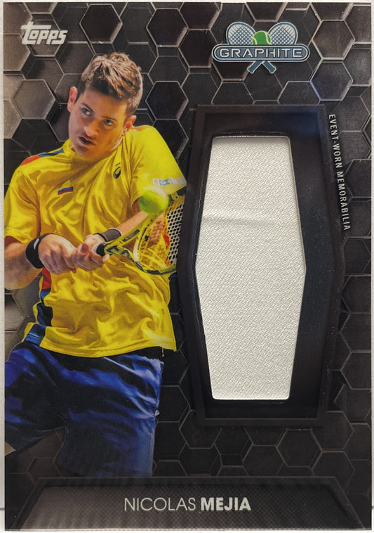 Nicolas Meija Patch Worn Relic Topps Tennis Graphite 2026