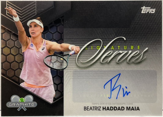Beatriz Haddad Maia Autograph Signature Serves Topps Tennis Graphite 2026
