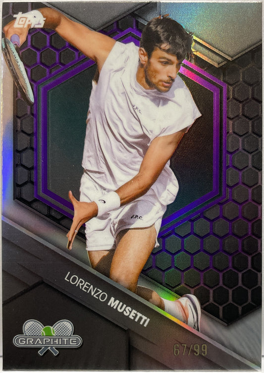 Lorenzo Musetti 67/99 Purple Topps Tennis Graphite 2026