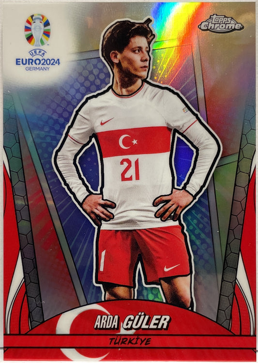 Arda Guler Image Hero Variation SP Topps Chrome Euro 2024