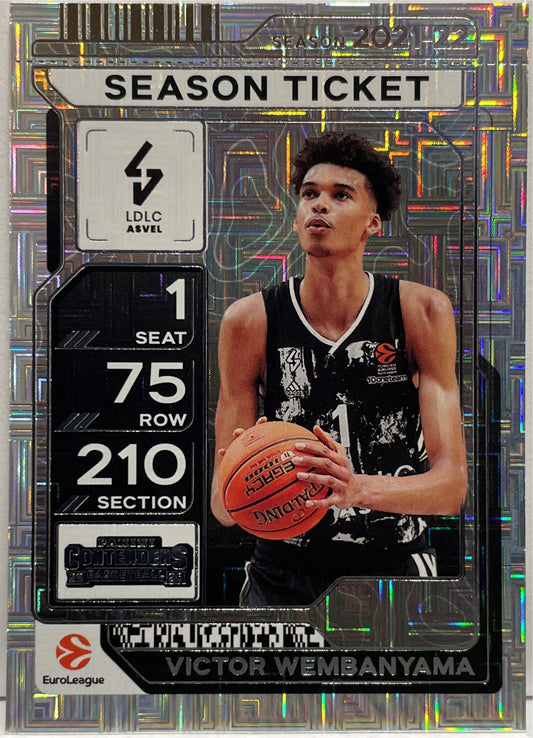 Victor Wembanyama Season TIcket 2021-22 Panini Chronicles Contenders Euroleague 2025/26