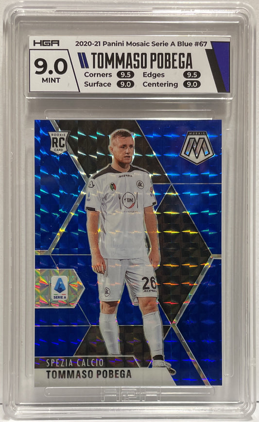 Tommaso Pobega 79/99 Rookie Blue Panini Mosaic Serie A 2020/21 HGA 9
