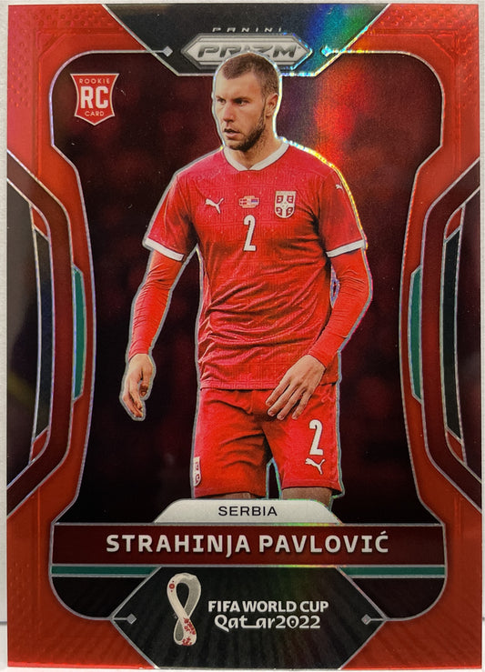 Strahinja Pavlovic 56/399 Rookie Red Panini Prizm Fifa World Cup Qatar 2022