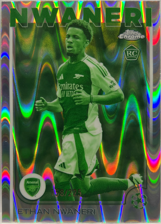 Ethan Nwaneri 158/225 Rookie Wave Topps Chrome UCC 2024/25