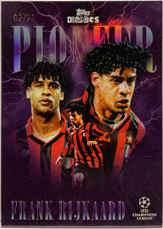 Frank Rijkaard 2/25 Pioneer Topps Decades 2024/25
