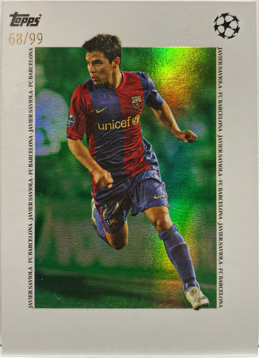 Javier Saviola 68/99 Leyendas Green Topps Simplicidad 2024/25