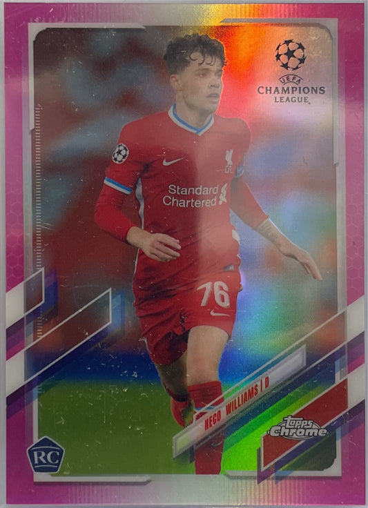 Nego Williams 108/175 Rookie Pink Topps Chrome UCL 2020/21