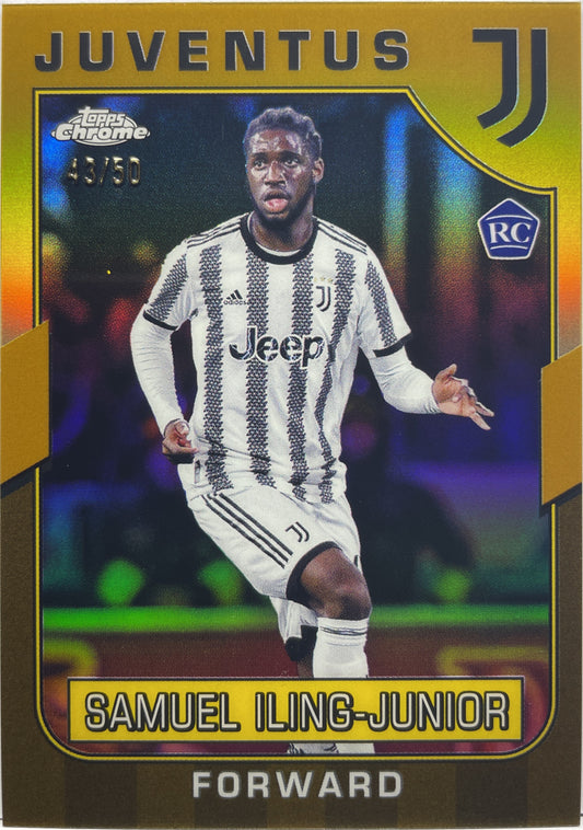 Samuel Iling-Junior 43/50 Rookie Gold Topps Chrome Juventus 2022/23