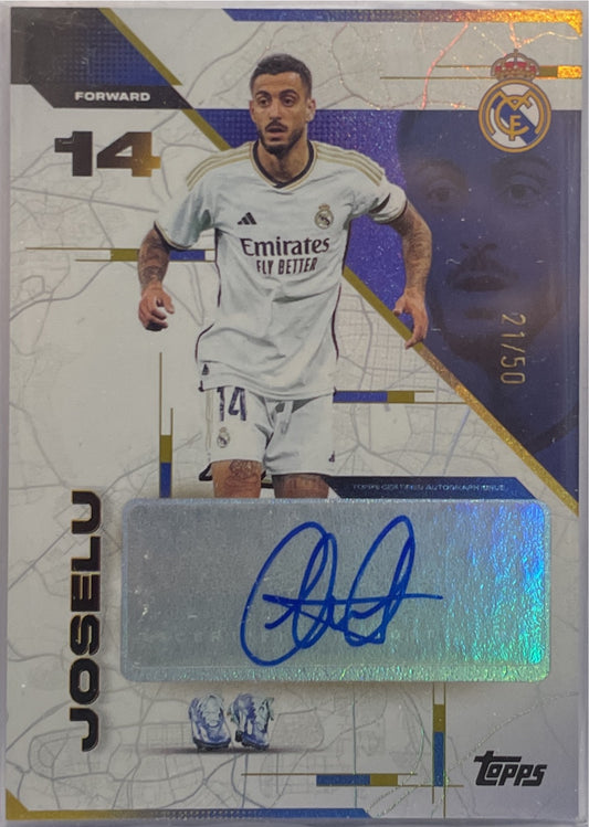 Joselu 21/50 Autograph Topps Los Blancos 2025/26