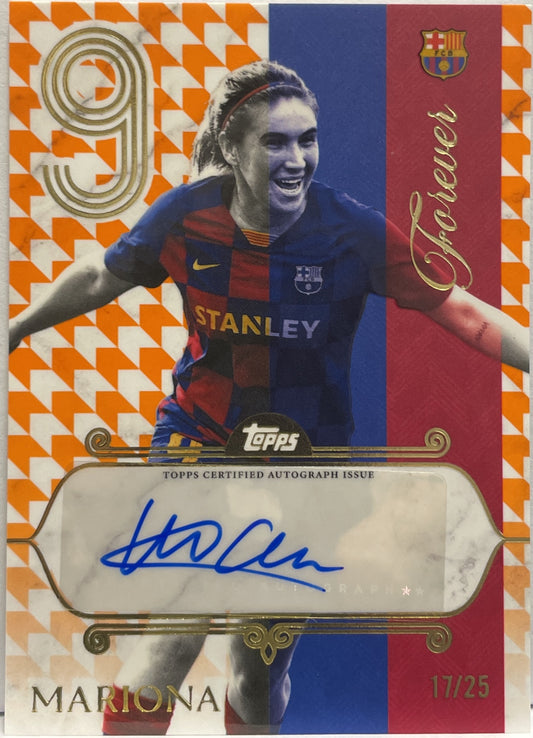 Mariona 17/25 Orange Topps FC Barcelona Forever 2025/26